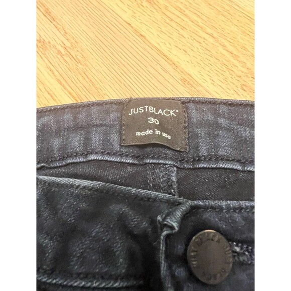 Just Black Jeans Womens 30 Flare Bootcut Stretch Denim Made in USA - Picture 2 of 5